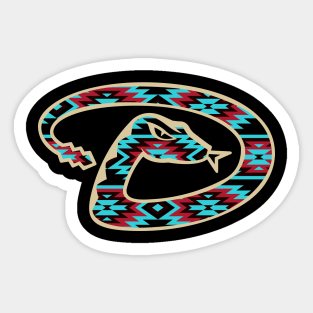 Native Print Dbacks 1 Sticker